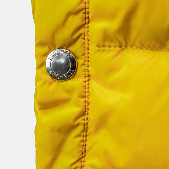 Brunello Cucinelli Yellow Puffer Vest - Picture 7 of 16